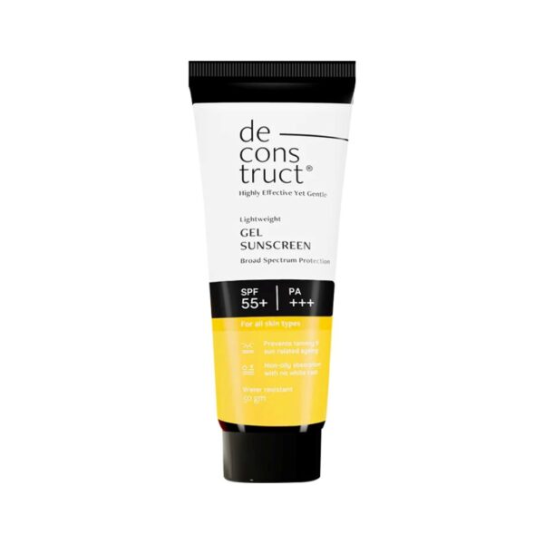 Deconstruct Lightweight Gel Water Resistant Sunscreen for Oily Skin SPF 55+ PA+++