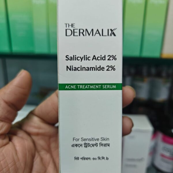 The Dermalix Salicylic Acid 2% + Niacinamide 2% Acne Treatment Serum 30ml