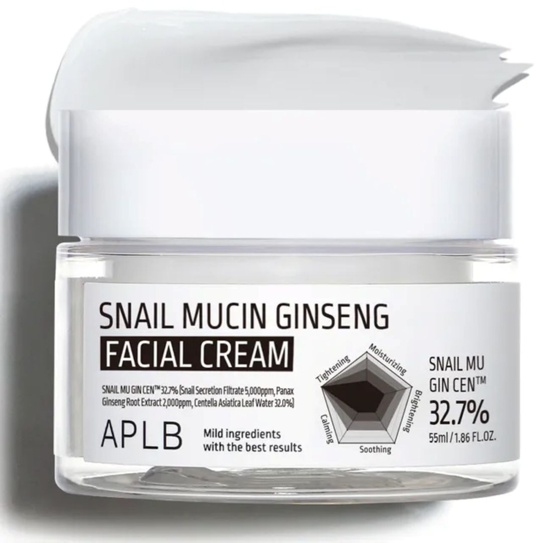 APLB Snail Mucin Ginseng Facial Cream 55ml APLB Snail Mucin