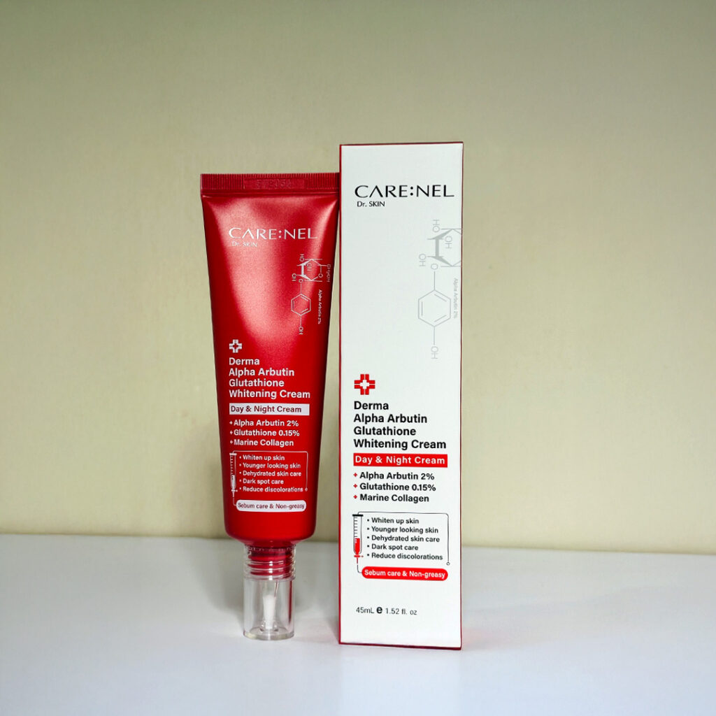CARE:NEL Derma Alpha Arbutin Glutathione Whitening Day & Night Cream
