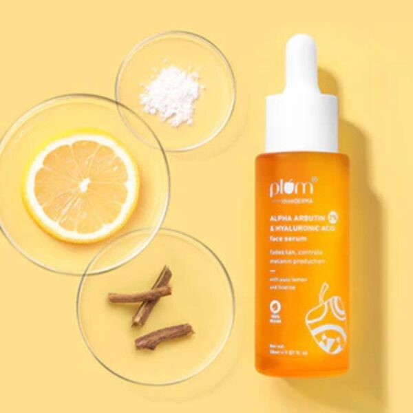 Plum 2% Alpha Arbutin & Hyaluronic Acid Tan Fading Face Serum